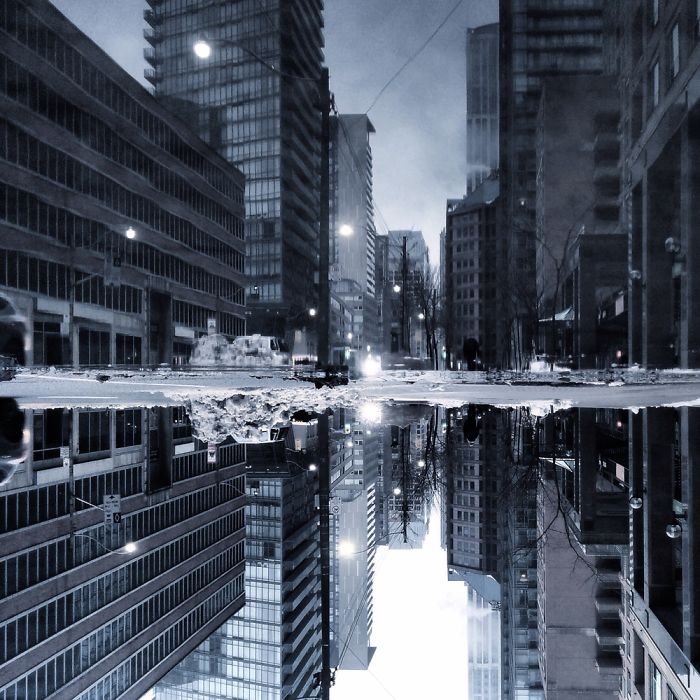 The Parallel Worlds Of Puddles In Toronto