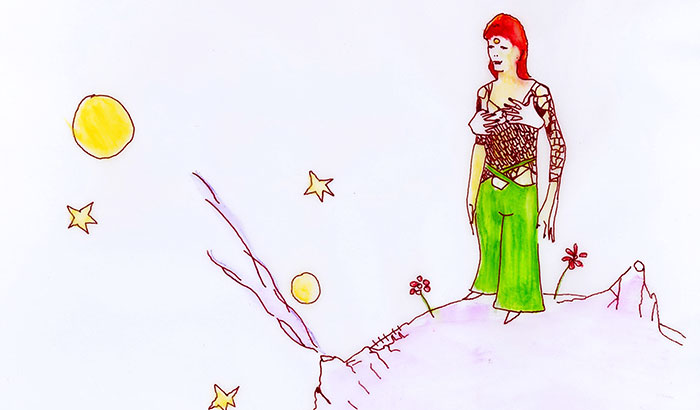 I Drew Ziggy Stardust In The Settings Of ‘The Little Prince’