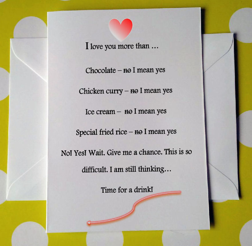 Valentines Day Card With A Difference