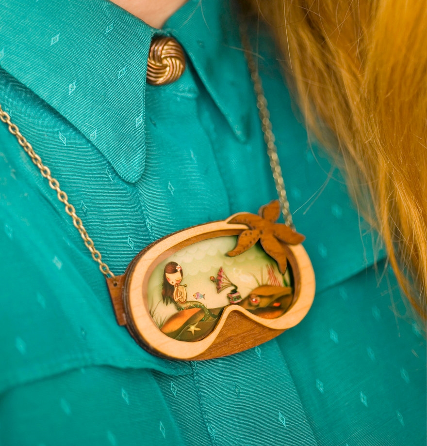 We Create Fairy-Tale Inspired Necklaces With Tiny Scenes Inside
