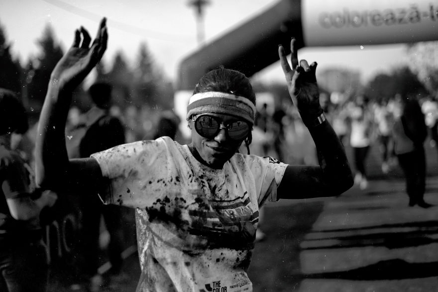 I Erased All The Colors From The Color Run