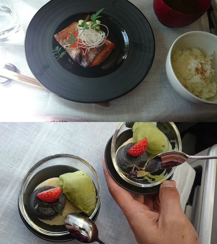 Garuda Indonesia - 1st Class (main Course And Dessert From 3course Meal)
