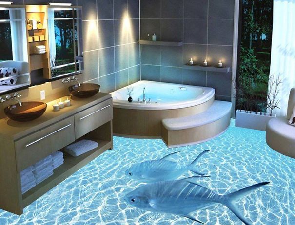 3d Bathroom Floors That Will Mess With Your Mind