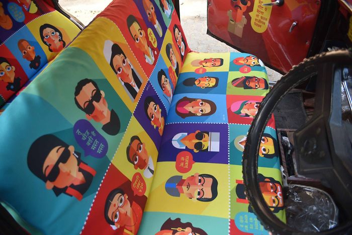 Taxi Fabric Project - When Indian Artists Decorate The Taxis In Mumbai