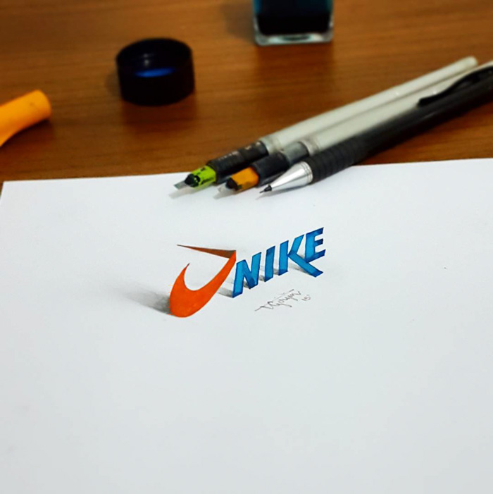 Electrical Engineer Creates 3D Calligraphy That Leaps Off The Page
