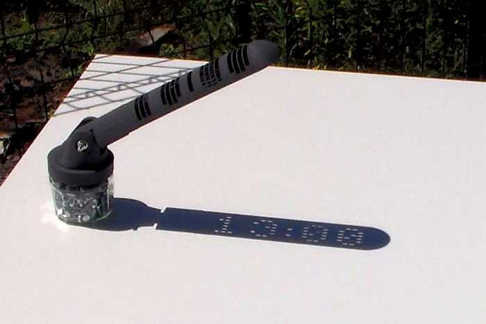 3d-printed Sundial Engineered To Display Time Like A Digital Clock