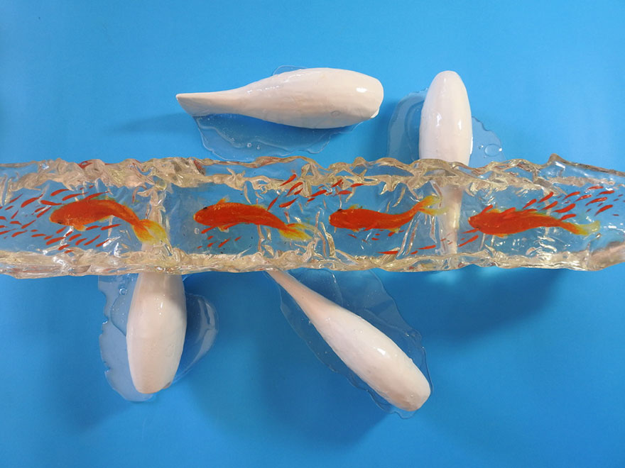 I Paint Realistic 3D Ocean Creatures In Layers Of Resin