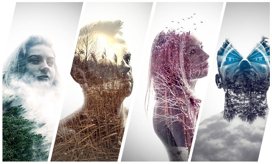 4 Winters Of Poland In My Multiple Exposure Portraits