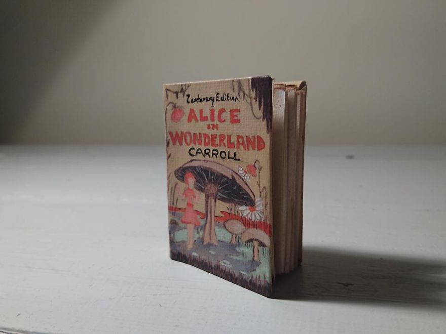 I Made And Hand-painted This Miniature Book For My Current Art Project...