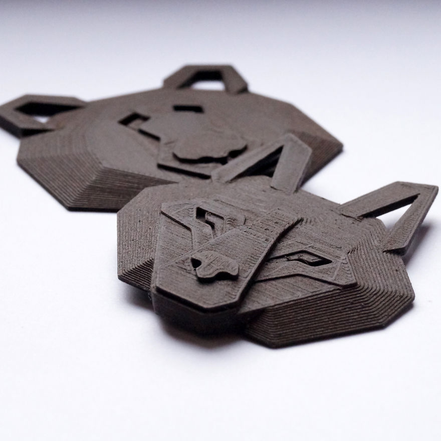 Show Me Your Pin! Cute Animals 3d Printed.