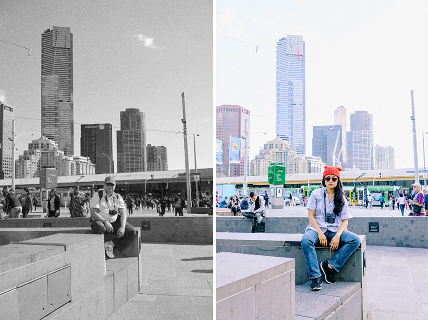 I Recreate My Late Father's Photos To Reconnect And Accept His Passing