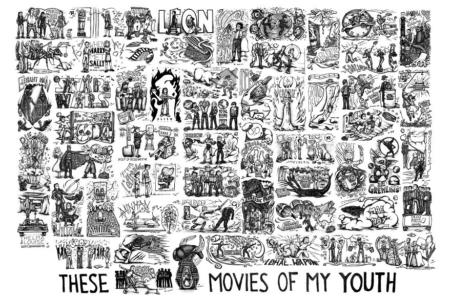 Over A Hundred Of Drawings About Movies
