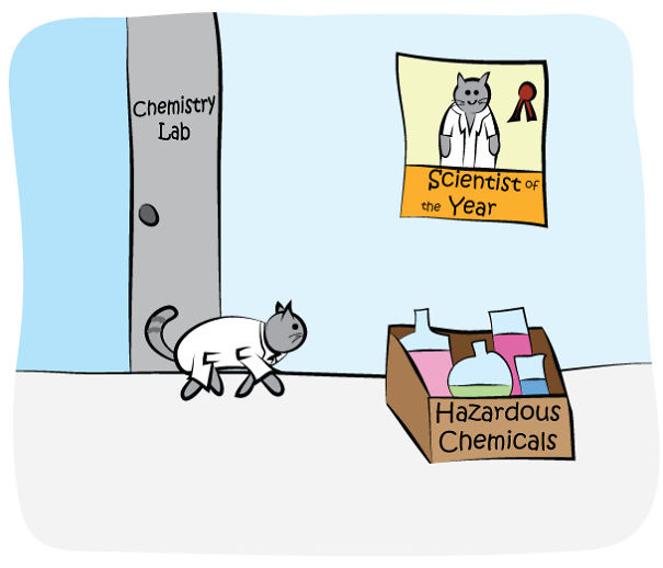 Science Cat - Hazardous Chemicals