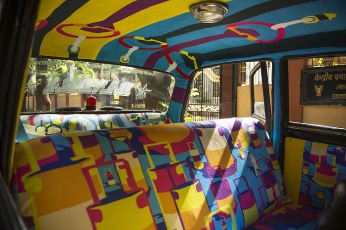 Taxi Fabric Project - When Indian Artists Decorate The Taxis In Mumbai