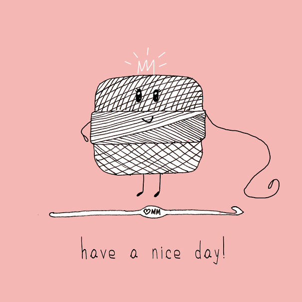 We Draw Everyday Objects That Wish You A Nice Day So You Can Survive Spring Blues