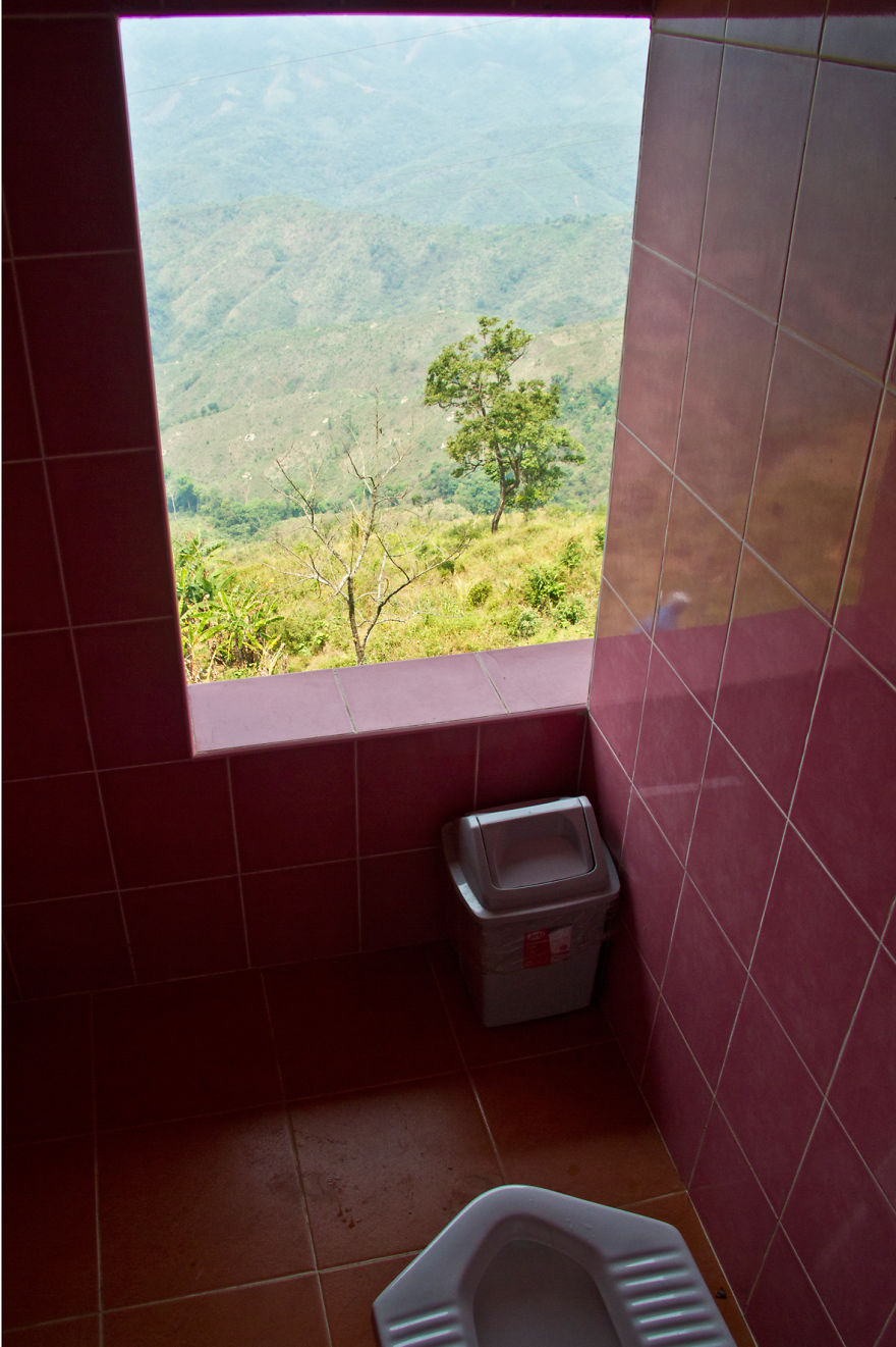 Laos Mountain View Epiphany Toilet