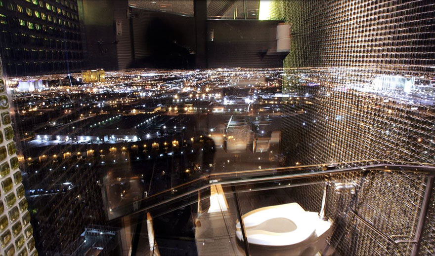 Toilet View From The Moon Nightclub At The Palms In Las Vegas