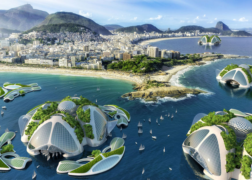 Architect Plans An Underwater Eco Village From 3D Printed Recycled Plastic