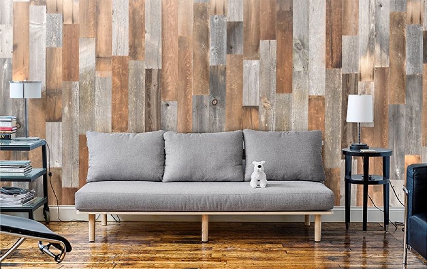 Artis Wall: Removable Reclaimed Wood Accent Walls