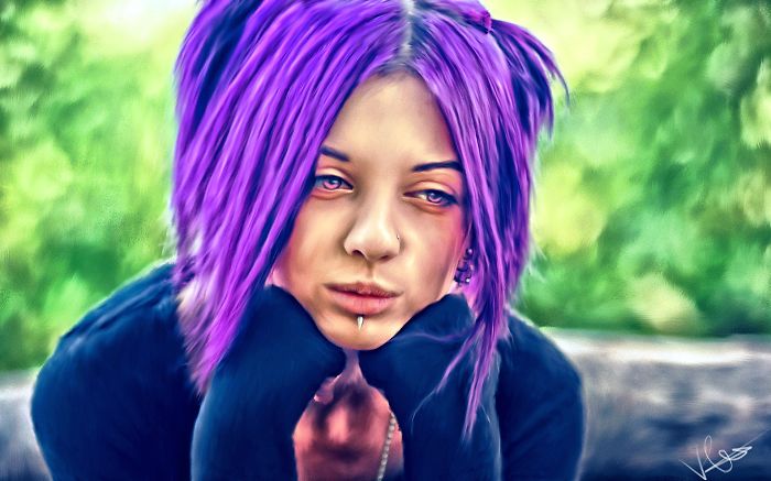 Artist Makes Beautiful Digital Portraits