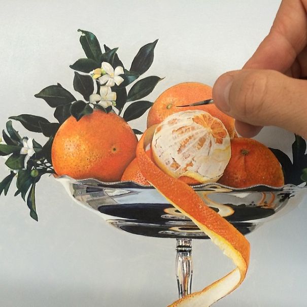 Artist's Meticulously Detailed Paintings Play With Perceptions Of Size.