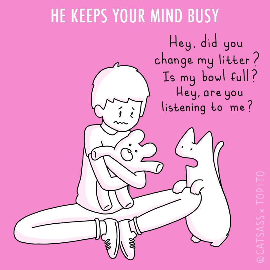 He Keeps Your Mind Busy