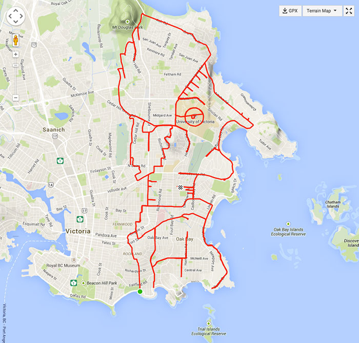 Este artista hace los dibujos más grandes del mundo montando en su bici con GPS