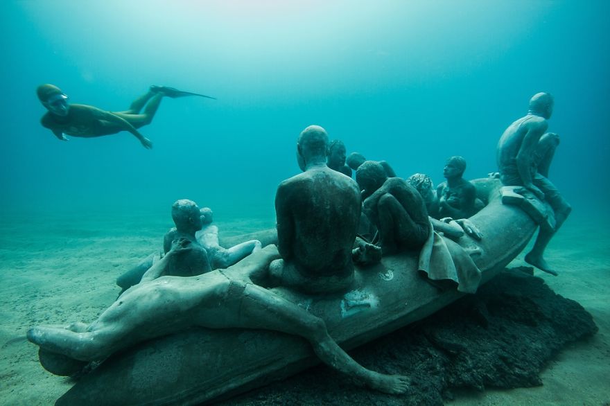 Breathtaking Underwater Museum Turns Ocean Floor Into Art Gallery And Doubles As Artificial Reef