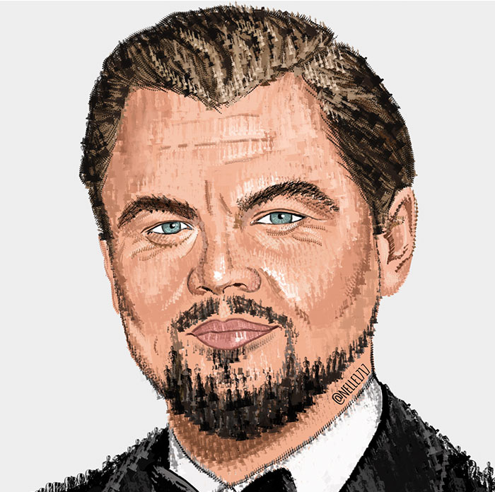 I Created A Collage Of Leonardo DiCaprio Entirely Out Of Oscar Awards