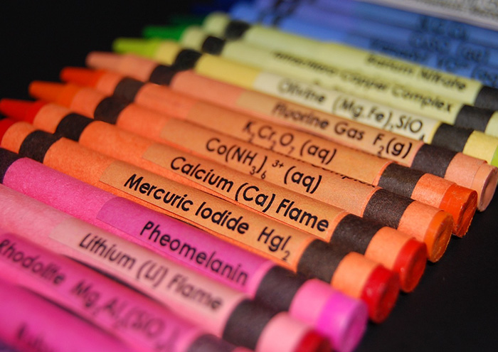 Chemical Element Labels For Crayons Help Kids Learn Periodic Table While They Draw