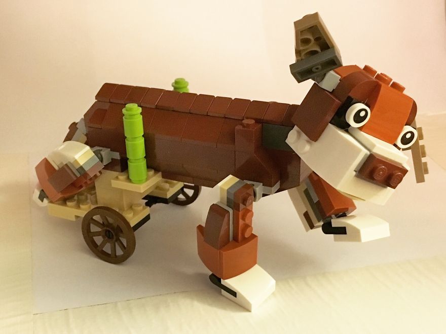 We Made A Lego Playset Based On Our Wheelchair Dog Oscar
