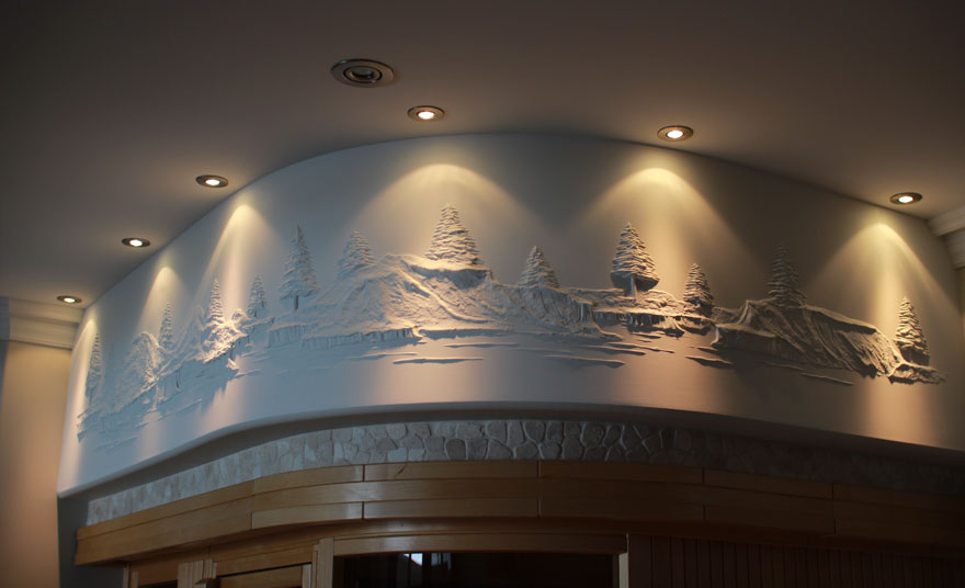 Drywall Worker Creates Stunning 3D Art Using Only Joint Compound