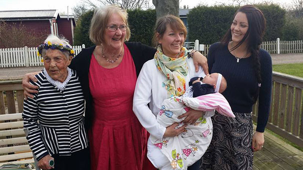 Celebrating Alice's 100th Birthday And The Arrival Of Her Great Great Granddaughter