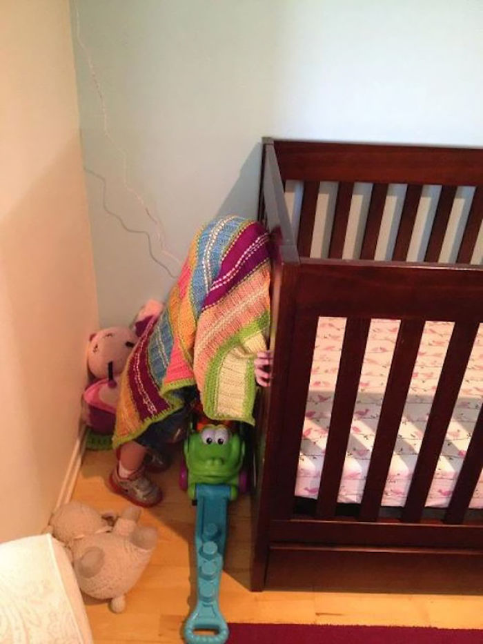 Playing Hide And Seek With A 1,5 Year Old