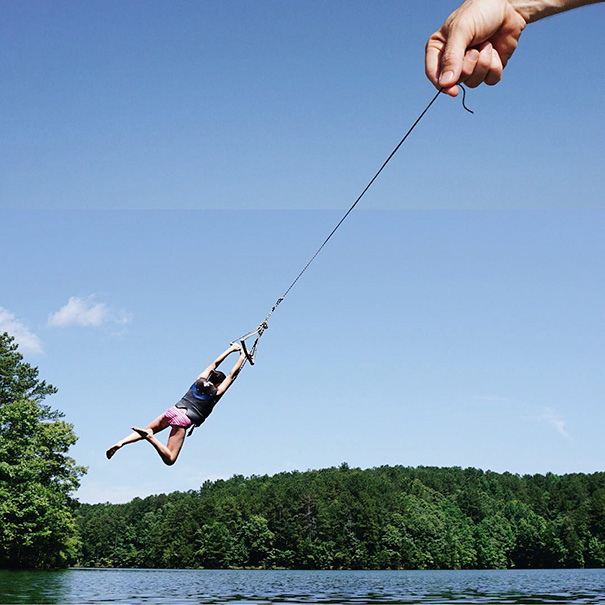 Piece Of String + Rope Swing