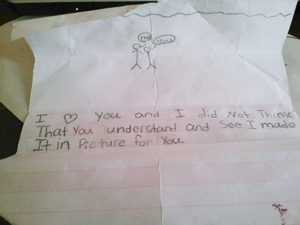 My Girlfriend's 8 Year Old Sister Got A Love Note From A Boy In Her Class