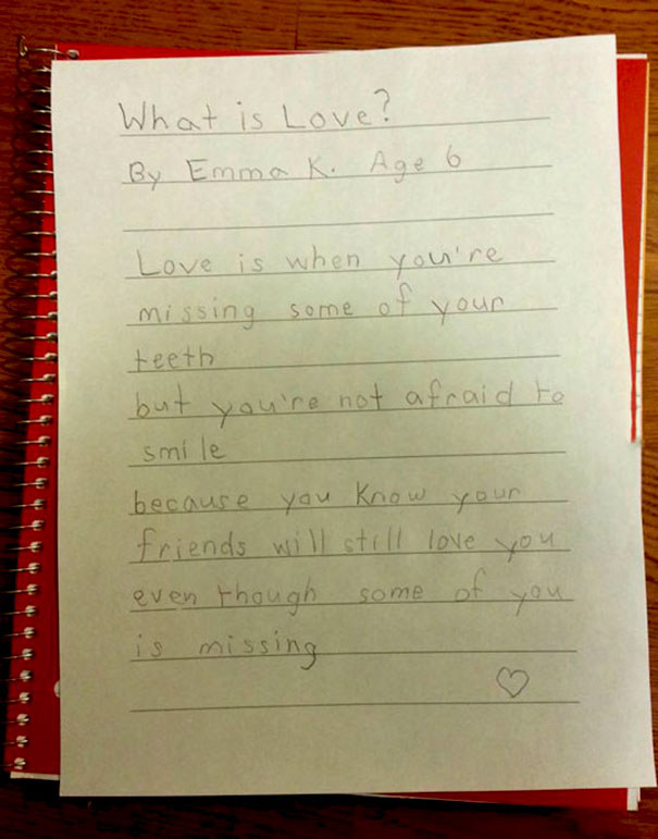 A Child’s Definition Of Love