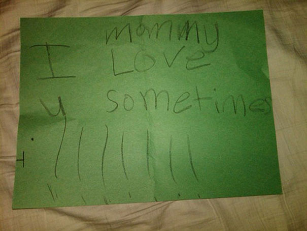 Mandie Found This Love Note From Her Six-Year-Old Daughter Tucked Under Her Pillow One Night