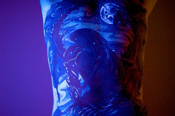 Glow In The Dark Cthulhu Tattoo