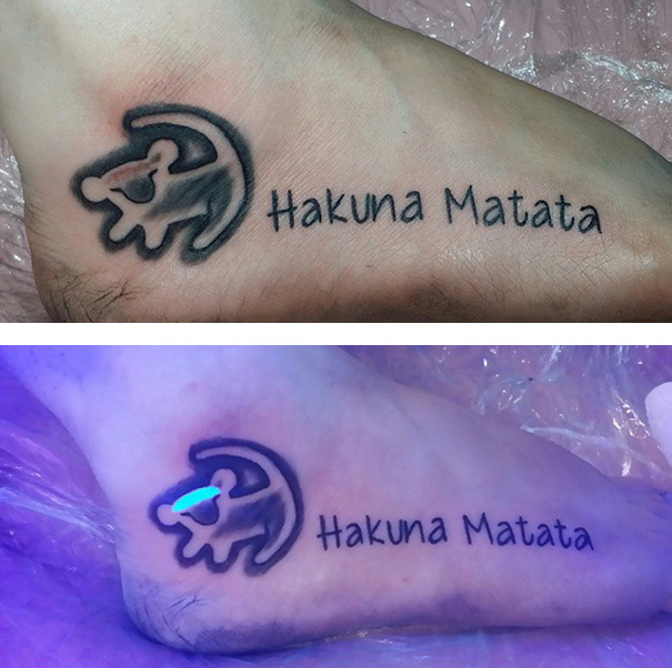 Hakuna Matata Uv Tattoo