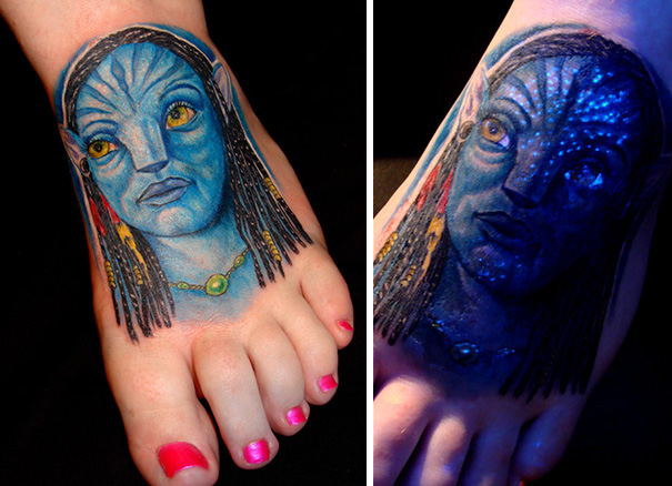 Glow In The Dark Avatar Tattoo