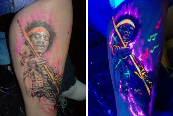 Uv Jimi Hendrix Tattoo