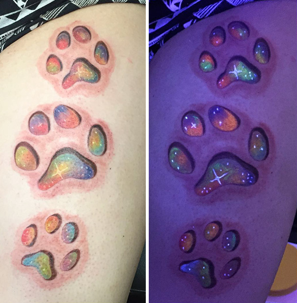 Uv Puppy Paws With A Space Inside