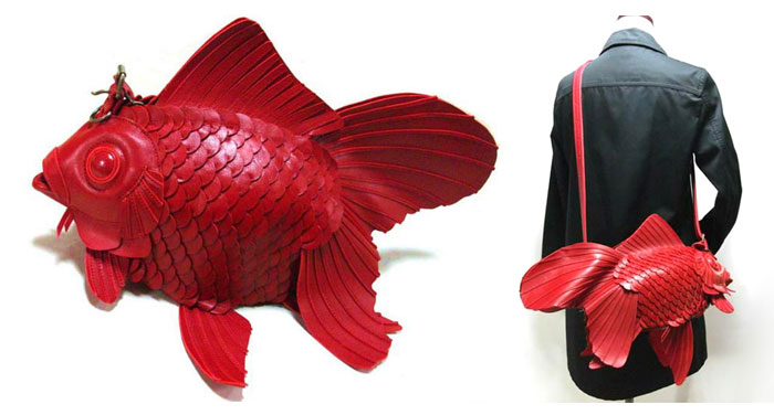 Japanese Goldfish Bags Handcrafted By Atelier Iwakiri