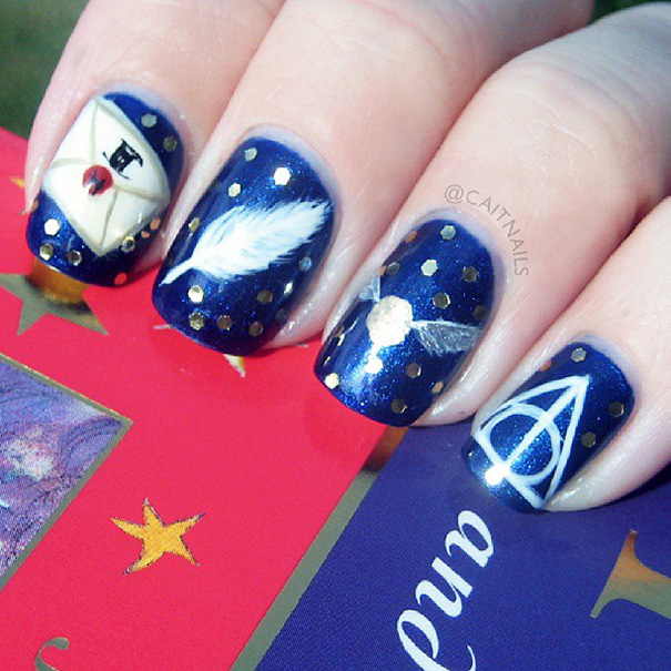 Harry Potter Nails Art