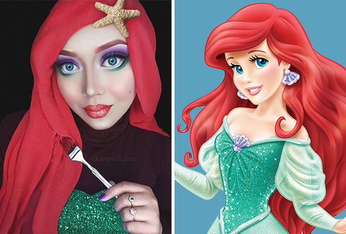 Hijab Disney: Woman Uses Her Hijab To Turn Herself Into Disney Princesses