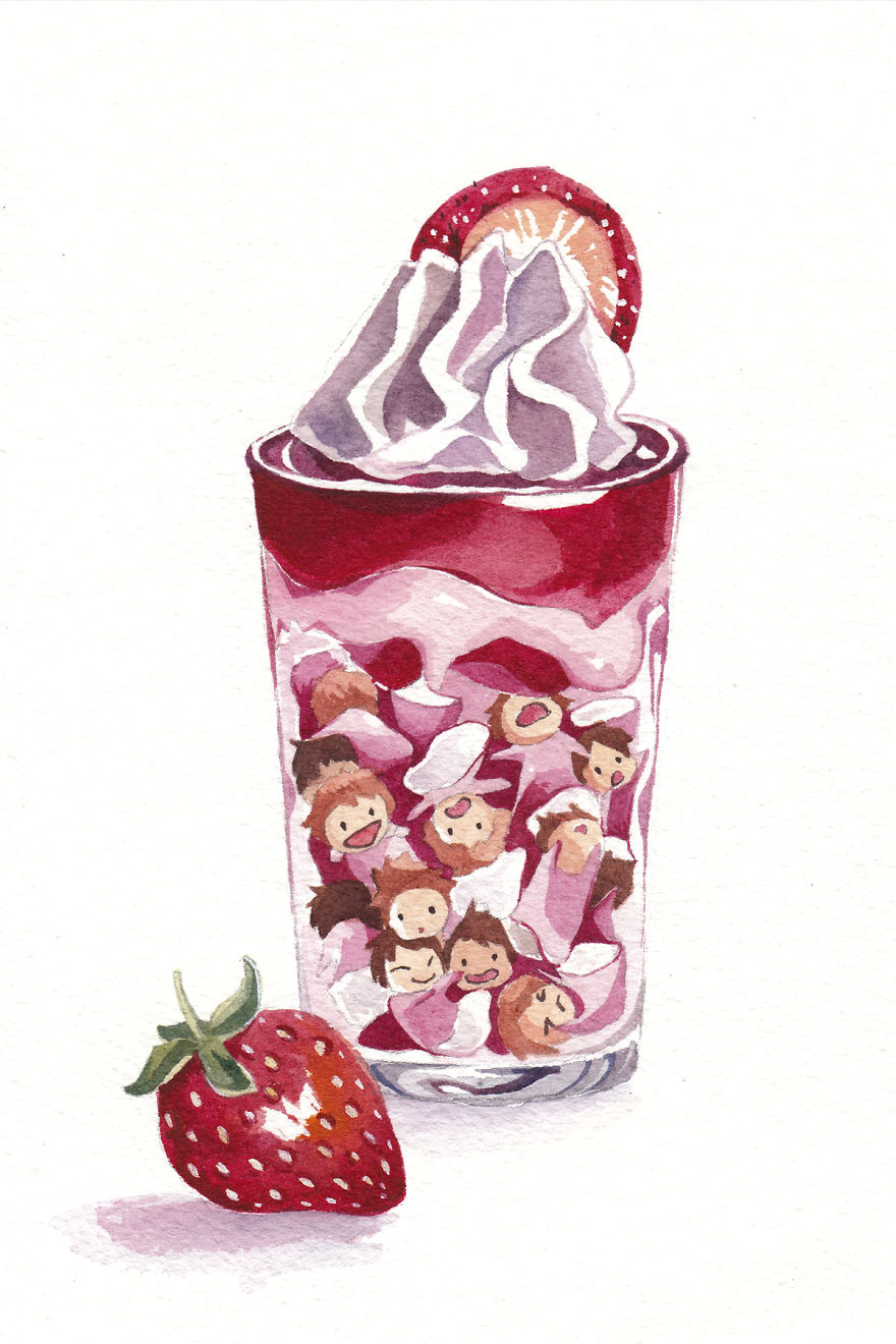 I Combined Studio Ghibli Movies And Food In These Watercolour Paintings