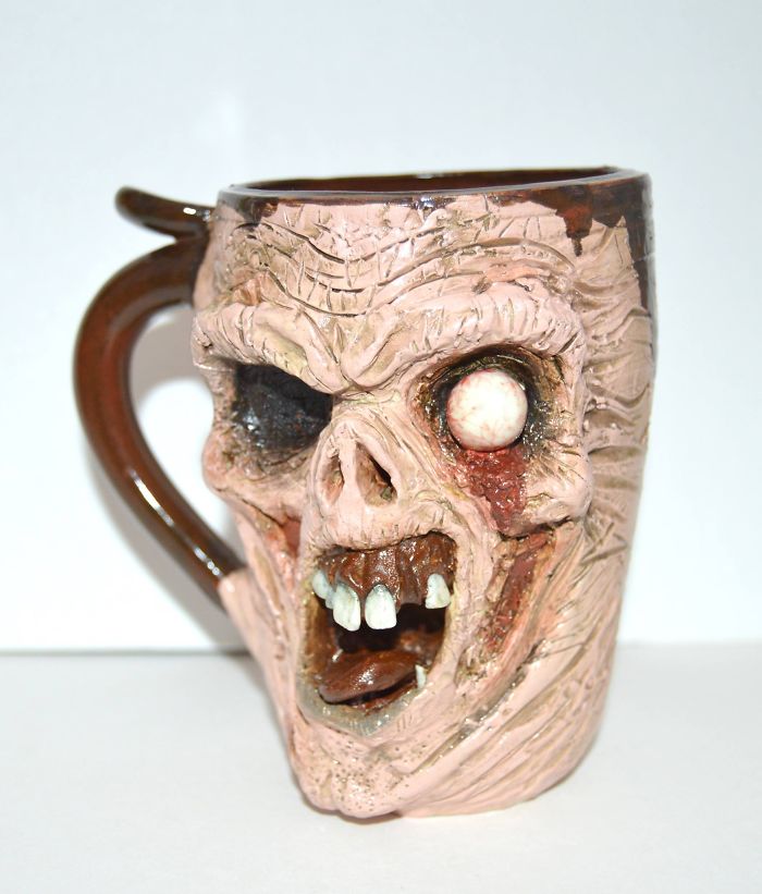 I Create One Of A Kind Mugs Of Scary Monsters