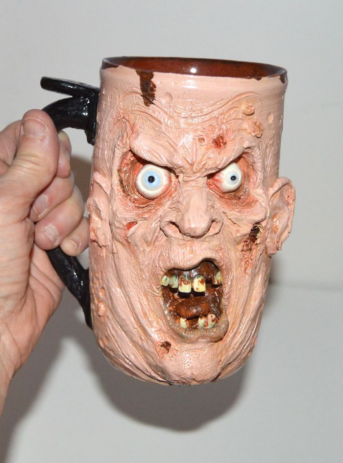 I Create One Of A Kind Mugs Of Scary Monsters