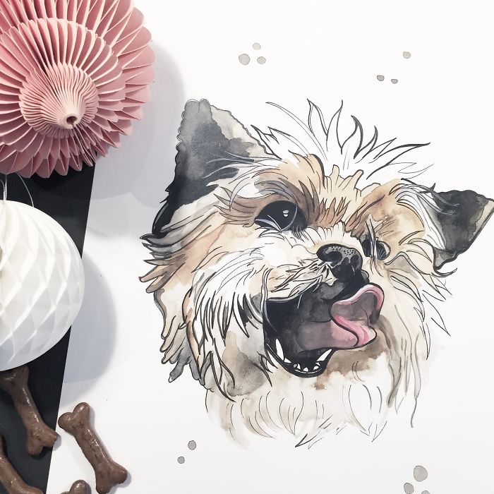 I Create Watercolour Paintings Of Animals